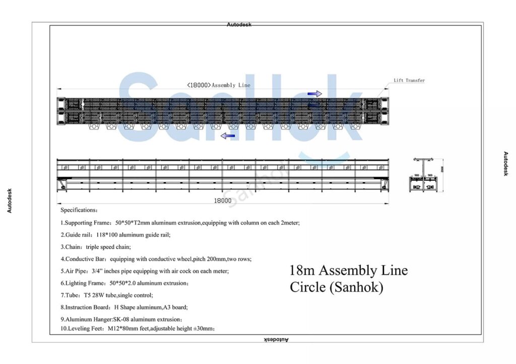 TV line CAD Diagram